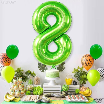 KatchOn Light Green Number 8 Balloon 40 Inch | Green Neon 8 balloon Number - Image 7