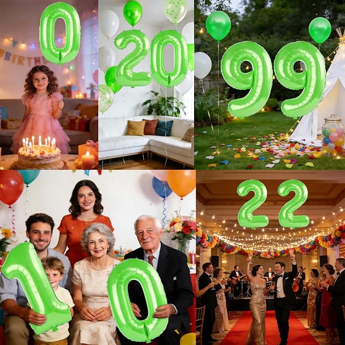 40 Inch Number 99 Balloons for 99th Birthday Party Decorations, 0-100 Fruit - Image 7