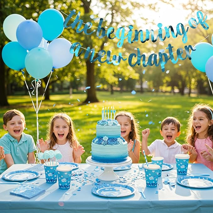 BEISHIDA Bright Lake Blue Pre-Strung The Beginning of A New Chapter Banner | - Image 4