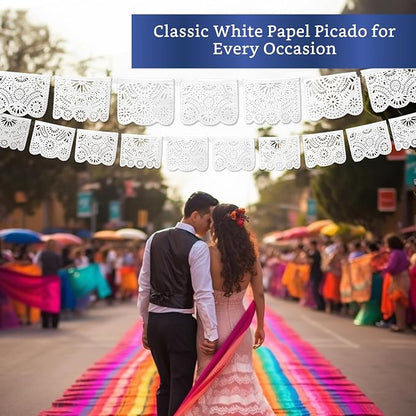 White Papel Picado Banner 5-pk - Image 8