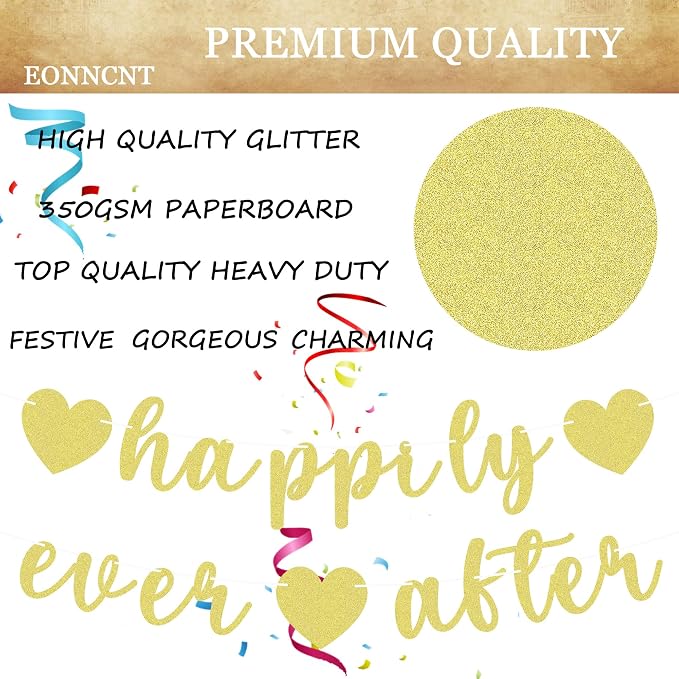 Pre-Strung Happily Ever After Banner - Image 7