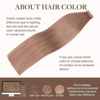 GOO GOO Tape in Hair Extensions Human Hair, 15 Velvet Mocha, 16inch 50g 20pcs, Skin Weft Seamless Invisible, Silky Straight with Thick Ends, Remy Human Hair
