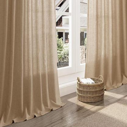 Sand Beige Curtains 108 Inches Long - Image 5