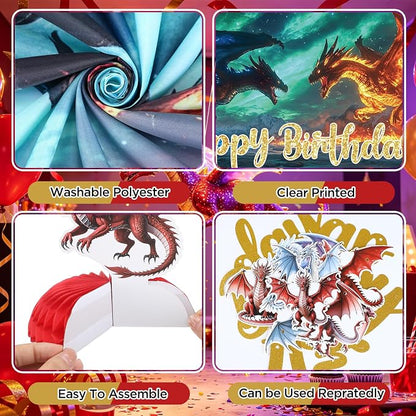 Dragon Birthday Party Decoration - Image 5