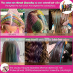 New Hair Chalk Comb Temporary DIY Hair Color for girls kids age 4 5 6 7 8 9 10 Washable Hair Chalk for Christmas Birthday Cosplay (Blue, Yellow, Purple, Red, Green, Pink)