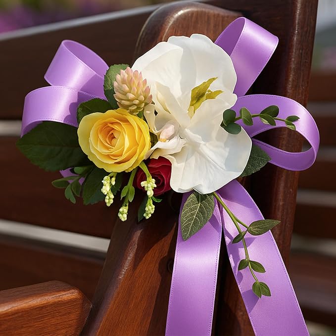 30Yards 1 1/2In Lavender Ribbon - Image 6