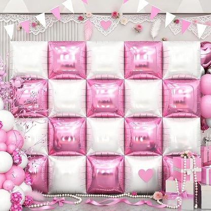 HILAVO Pink and White Square Balloon - Image 2