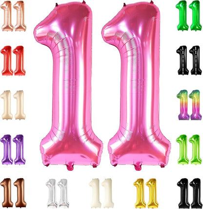 Katchon, Hot Pink Number 11 Balloon by KatchOn