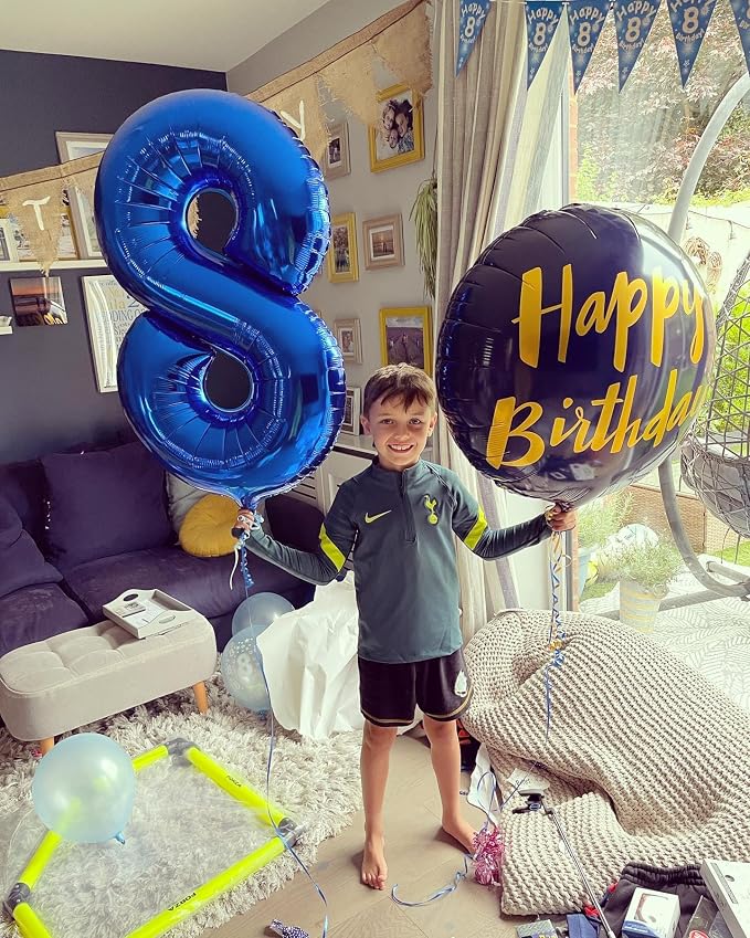 Navy Blue 8 Balloon - Image 7
