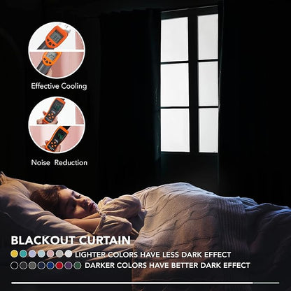 Deconovo Blackout Back Tab Curtains - Image 4