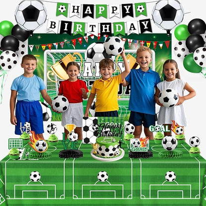 Soccer Birthday Party Decorations Includes Banner, Foil & Latex Balloons - Image 5