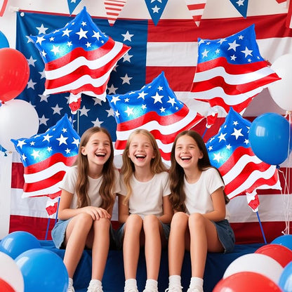 24 Pcs 4th of July Balloons, American Flag Balloon, Patriotic Party Decorations - Image 4
