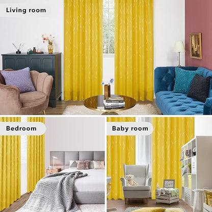 Deconovo Blackout Back Tab Curtains - Image 6