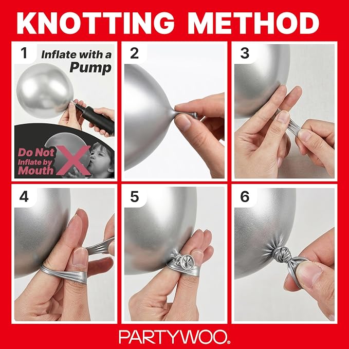 PartyWoo Red Balloons 123pcs Different Sizes of 18 12 10 5 Inch | Balloons - Image 7