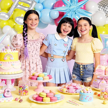 JOGAMS 175Pcs Colorful K-Pop Balloon Arch Kit, Hot Pink Blue Yellow White Pink - Image 8