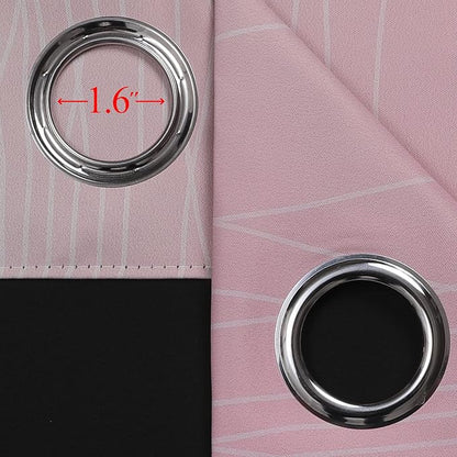 Ombre Sage Green and Pink Blackout Curtains - Image 7