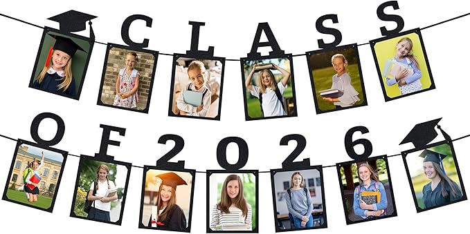Class of 2026 Graduation Photo Banner | Graduation Decorations 2026 | Class of by PartyHooman