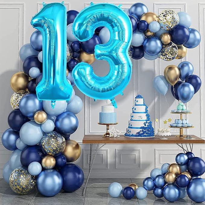 13 Balloon Numbers, Large 13 or 31 Foil Balloons, Big Number Balloon 40 Inch - Image 2
