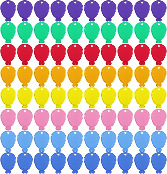 80 Pcs Plastic Balloon Weights, Colorful Weights by Unknown