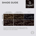 L'Oreal Paris Colorsonic Permanent Hair Dye Cartridge, Hair Color for Root Touch Up, Gray Coverage or All Over Color in just 5 Minutes, 3 Darkest Natural Brown (Coloring Device Sold Separately)