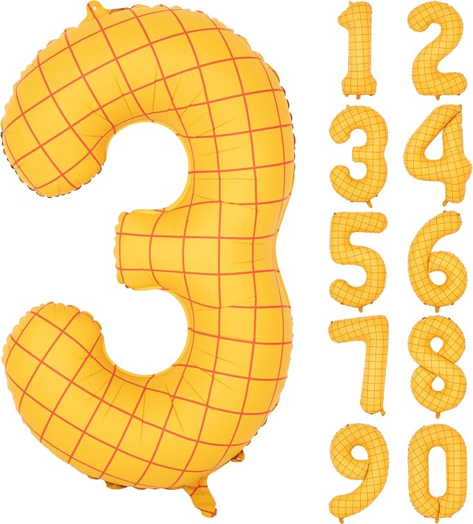 40 In Matte Yellow Number 3 Balloons Helium Foil Mylar Balloon Digital 3 | The by Exquisitehighqualitypartydecorationstomeetyoureveryneed%EF%BC%81
