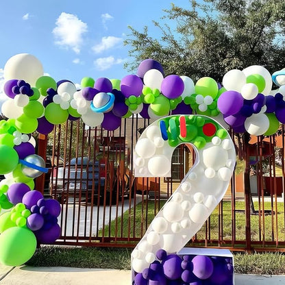 Green Purple Blue Balloons - Image 5