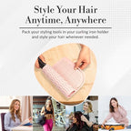 Vanity Accessories - Heat Resistant Mat – Silicone Flat Iron & Curling Iron Holder, Non-Slip Vanity Mat & Hot Tool Mat for Home, Salon, or Travel Use