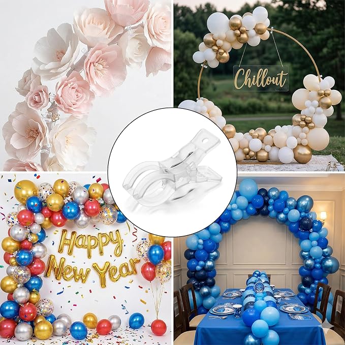 20 Pack 3.5" Spring Clamp, for Balloon Arch Kit, Birthday Decoration, - Image 6