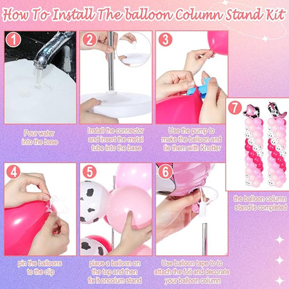 Gejoy 2 Sets Cowgirl Balloon Column Kit - Image 3