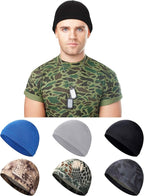 SATINIOR 6 Pcs Cooling Skull Cap Helmet Liner Sweat Wicking Cap Hard Hat Liner Bandana for Men Women Sports Cycling Running