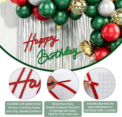 TONIFUL Happy Birthday Sign for Backdrop - Image 2
