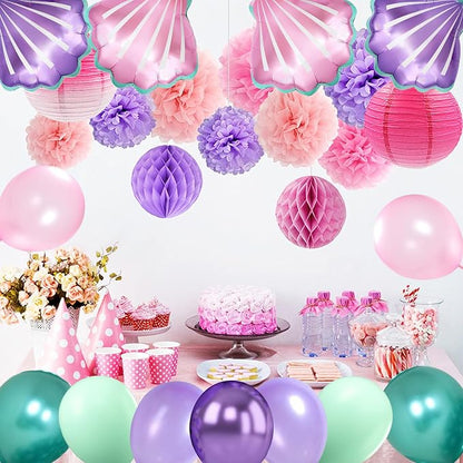Sea Shells Balloons Multi-color Sea Shells Foil Mylar Balloon - Image 3