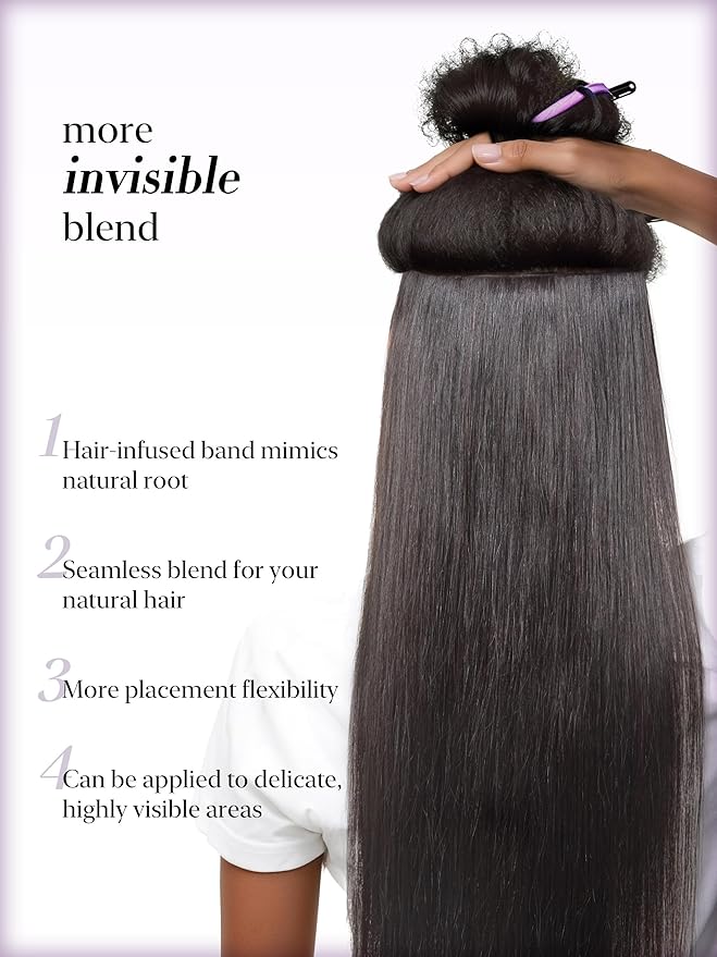 LUVME 0.59mm Zero Trace Invisible Clip in Hair Extensions, Silky Straight 2 Pack 7 Pcs 100g 20 Inch, 100% Real Human Hair Clip Ins, Multi Piece Silky Set for Custom Layering and Stylish Looks