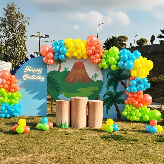 Blue Green Orange Balloons - Image 8