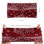 Tobeffect Boho Headbands for Women Bandana Fashion Womens Headbands Non Slip Elastic Wide Turban Head Wrap