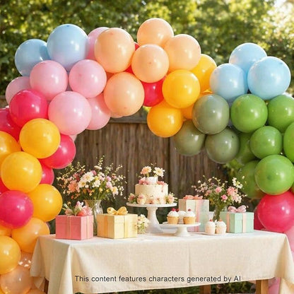 Colorful Rainbow Balloon Arch Garland Kit - Image 3