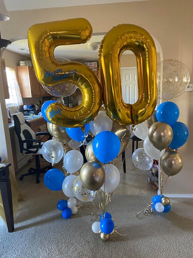 Number Balloon Gold Number 5 for 5 15 Birthday Party Decorations, 40 Inch | - Image 6