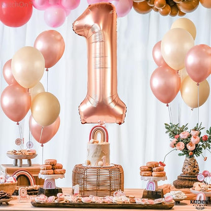 KatchOn Rose Gold Number 1 Balloon - Image 6
