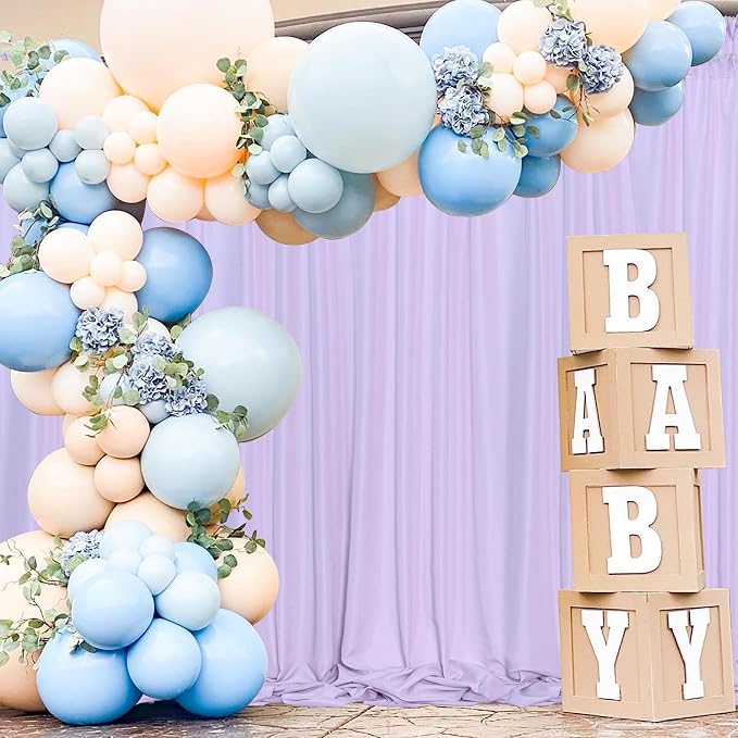 Lavender Backdrop Curtain for Parties Wedding Light Purple Background Curtains - Image 4