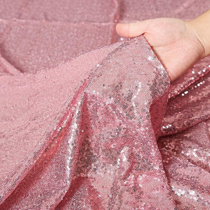Poise3EHome Fuchsia Pink Sequin Backdrop, 4 Panels 2x8ft Glitter Curtain - Image 5