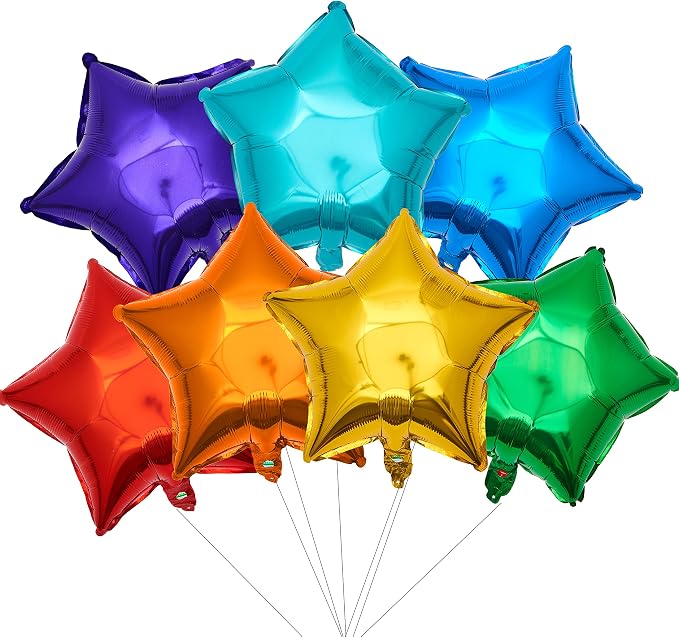 18 Inch Star Foil Balloons by MEPDNGN