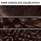 Dark Chocolate Hair Dye Shampoo 3 in 1 for Gray Hair, Herbal Hair Color Shampoo for Men and Women 500ml- 100% Gray Coverage, Dark Chocolate Brown Hair Dye for Dark hair Colors in Minutes
