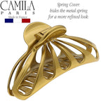 Camila Paris CP3055 2PK French Hair Clip for Women Thick Hair for Long Curly Wavy Hair, Girls Hair Claw Clips Fashion Styling Hair Accessories for Women, Strong Hold No Slip Grip, Made in France