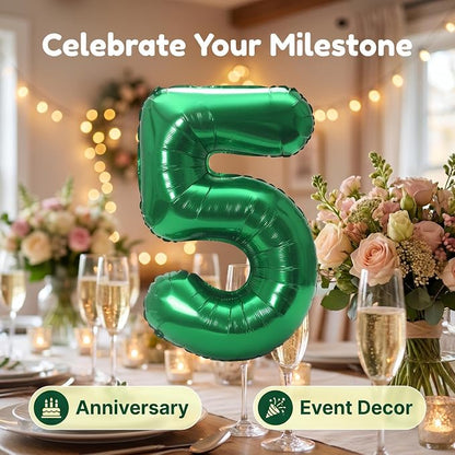 YPSelected 32 Inch Large Foil Helium Number Balloon Birthday Wedding Party 0-9 - Image 6