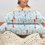 Kitsch x Elf North Pole - Satin Pillowcase with Zipper for Hair & Skin – Softer Than Silk, Cooling Pillow case, Wrinkle-Free, Machine Washable, King Size (19x36)