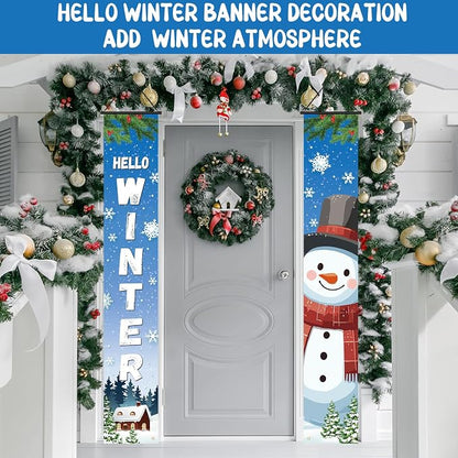 Preboun 12 Pairs Seasonal Door Banner Decorations Set Summer Fall Welcome - Image 8