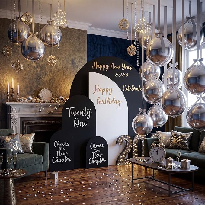 20 Pcs Metallic Silver Foil Balloons Giant 22 Inch 4d Round Metallic Balloons - Image 8