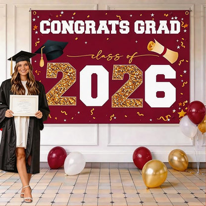 Class of 2026 Graduation Banner 47x67" by ATFUNSHOP