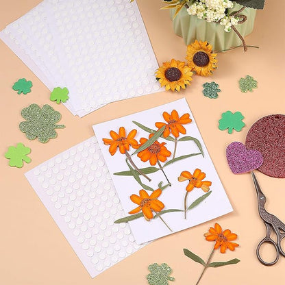 Zonon 1000 Pcs Double Sided Adhesive Dots Clear Glue Point Tape Stickers - Image 6
