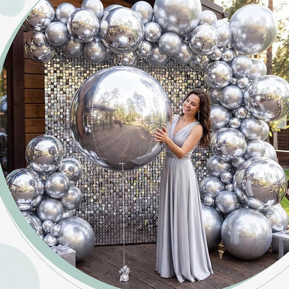 24 Pcs Giant Metallic Party Balloons, Birthday Wedding Bridal Shower Party - Image 4